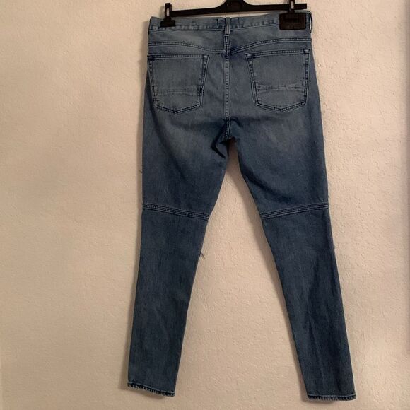 Men’s PacSun Stacked Skinny Motorcycle’s Jeans Denim Size 34/32 - Picture 2 of 10